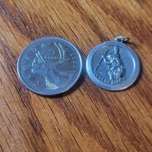 Vintage Silver Saint Christopher Pendant